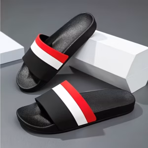 Fashionable Unisex Striped Open-Toe Slippers